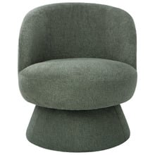 Eloise Chenille Swivel Armchair